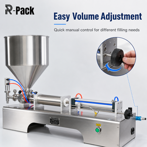 110V 220V 500-5000ml 1-30 <strong>BPM</strong> &plusmn;0.5% 304SS Single Head Servo Piston Paste for Cream Sauce Peanut Butter DG-5000 Filling Machine - Product Image 2