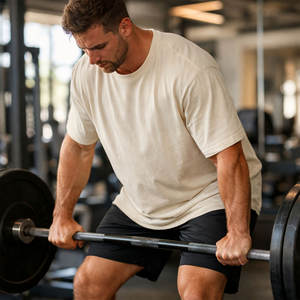 Camiseta Deportiva Extra Grande para Hombre, 100% Algodón, Teñida, de Tacto Suave, Corte Holgado, Personalizada por el Fabricante - Product Image 2