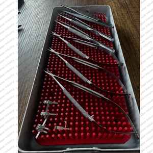 Juego de 10 Instrumentos de Microcirugía Oftálmica, Tijeras de Acero Inoxidable Alemán, Pinzas de Capsulorrexis para Cirugía Ocular - Product Image 3