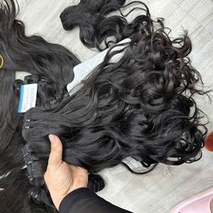 Extensiones de Cabello Humano Vietnamita 100% Natural, Color Natural, Ondulado, Doble Trama - Product Image 2