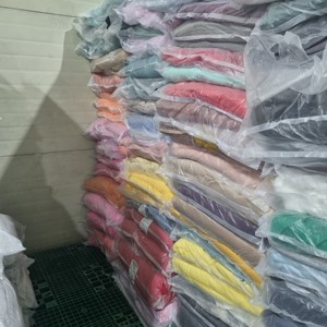 ผ้าถักคอตตอนออร์แกนิคเนื้อผ้ายืด น้ำหนักปานกลาง ย้อมสีพื้น สำหรับเสื้อผ้า-ผลิตในเกาหลี - Product Image 2