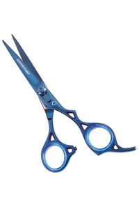 Professional Stainless Steel Barber Salon Hair Scissors <b>Razor</b>-Sharp Blue Straight Ceramic Handle 6.5 Inch Right-Handed Custom - Product Image 4