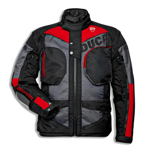 Chaqueta de Motocicleta Ducati para Hombre, Roja y Negra, Manga Larga, Impermeable, 300g, Logotipo Personalizado en la Parte Delantera, Poliéster con Fusión sin Costuras, Servicio OEM - Product Image 2