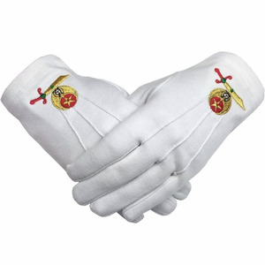 Tablier de maître maçon 100 % cuir d'agneau, entièrement blanc, brodé à la main, cuir d'agneau de qualité supérieure et gants, fabriqués en cuir d'agneau 100 % véritable. - Product Image 4