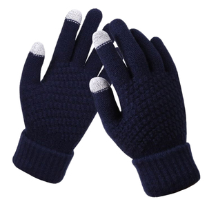 Winter <b>Touchscreen</b> <b>Gloves</b> Black Full Finger Thermal Polyester/Cotton Quick Dry Cycling Outdoor Casual Wrist Length - Product Image 3