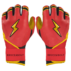 Guantes de Béisbol de Alta Calidad en Todos los Colores, Guantes de Bateo Profesionales de Piel de Cabretta con Puño Corto, en Oferta, Marca Bruce Bolt - Product Image 1