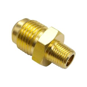 Raccord de Tuyauterie en Laiton Poli de Haute Qualité, Filetage Mâle Égal, Adaptateur Évasé Femelle, Classe 150, Basse Pression, Résistant à la Corrosion, CVC - Product Image 5