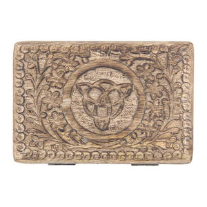 กล่องไม้สามใบแกะสลักด้วยมือคุณภาพสูงกล่องเก็บของไม้มะม่วงที่เป็นของแข็งสำหรับตกแต่งและของขวัญส่วนบุคคลใช้ในราคาที่ดีที่สุด - Product Image 3