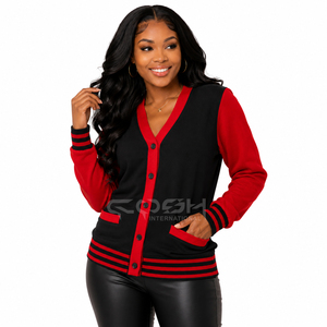 Cosh International Wholesale Sorority <b>Cardigan</b> <b>Sweater</b> Breathable Personalized Greek Apparel College Knitwear V Neck Varsity - Product Image 3