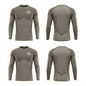 Rashguard de compression performant à manches longues, respirant, écologique et à séchage rapide, tendance USA Europe, pour l'entraînement 2026 - Product Image 6