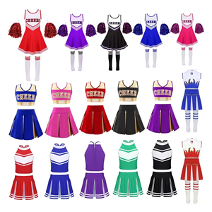 Uniformes de Falda para Porristas, Conjuntos sin Mangas, Trajes de Porristas 100% Poliéster Elástico, Personalizables con Impresión por Transferencia de Calor - Product Image 5