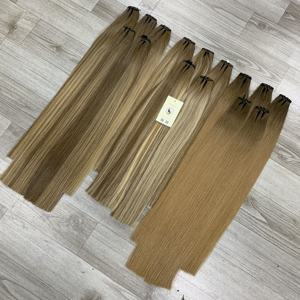 Vente chaude Haute Qualité Super Double Dessiné Cuticule Aligné Ombre Piano Surbrillance Trame Extensions de Cheveux Humains - Product Image 4