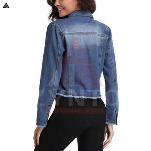 Chaquetas de Moda para Mujer, Nuevas, Última Moda, Venta Caliente, Chaqueta Vaquera Informal, Elegante y Clásica, Elástica, Chaqueta de Mezclilla para Mujer - Product Image 2