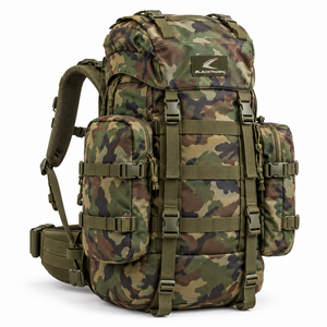 Mochila Táctica BLACKTHORN 56-75L, Camuflaje, Nailon, Impermeable, Multifuncional, Estilo Casual, Correa de Hombro Arqueada - Product Image 1