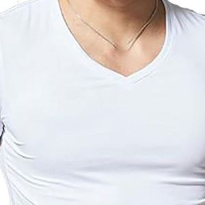 <b>Mens</b> <b>V</b> <b>Neck</b> <b>T</b> <b>Shirts</b> 100% Cotton Solid Casual Short Sleeve Breathable Eco-Friendly Everyday Wear - Product Image 6