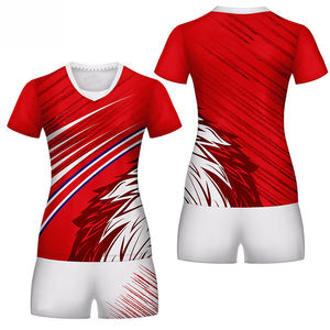 Uniformes de Voleibol Personalizados de Fábrica, Ropa Deportiva para Exteriores, Jersey de Tela Cómoda con Pantalones Cortos, Conjunto de Uniformes de Voleibol - Product Image 1