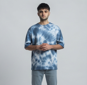 Camiseta Oversize de Hombre con Lavado Ácido, Hombros Caídos, Manga Corta, Secado Rápido, Ropa Deportiva de Verano para Hombre - Product Image 5