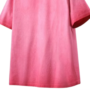 เสื้อยืดทรงหลวม ระบายอากาศได้ดี ราคาถูก ผ้าหนา ซักแล้ว ทรงดรอปโชว์เดอร์ สำหรับผู้หญิงและผู้ชาย ขายส่ง ลายสโตนวอช/แอซิดวอช - Product Image 2