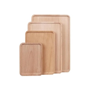 Juego de bandejas de madera al por mayor, bandejas rectangulares apilables para cocina, hotel y suministros de catering. - Product Image 6