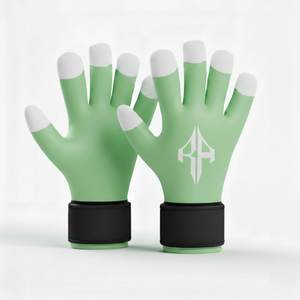 ถุงมือผู้รักษาประตูคุณภาพสูง ยูนิเซ็กซ์ วัสดุ PU ระบายอากาศได้ดี ป้องกันนิ้วและนิ้วโป้ง  แบบสั่งทำพิเศษ RIVIAN ATLANTIC - Product Image 1