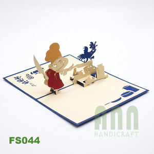 Handmade Traditional Japan Souvenir Greeting Paper Gift Thanksgiving Day Anniversary Pop-Up <b>Card</b> Birthday Valentine's Day Matte - Product Image 3