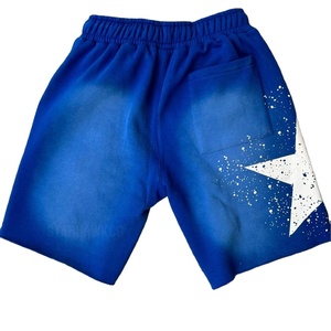 Shorts de sport amples en coton épais pour homme, décontractés et de haute qualité, effet délavé soleil, coupe oversize - Product Image 4
