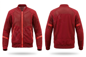 แจ็คเก็ตมอเตอร์ไซค์ดีไซน์ใหม่ล่าสุดปี 2026 ผ้าตาข่าย ซิปปิด ปรับสายรัดได้ ระบายอากาศดี และมีสไตล์ - Product Image 2