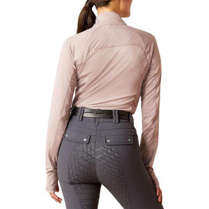 Vêtements de sport ajustés à demi-zip pour l'équitation, sous-vêtement technique 2026, logo personnalisé OEM, léger, respirant, séchage rapide, pour femme, manches longues - Product Image 2