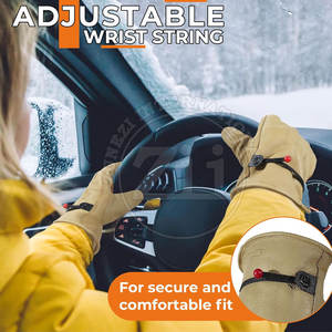 Guantes de Trabajo de Cuero Duraderos, Antideslizantes, Impermeables, Personalizables, en Stock - Product Image 2