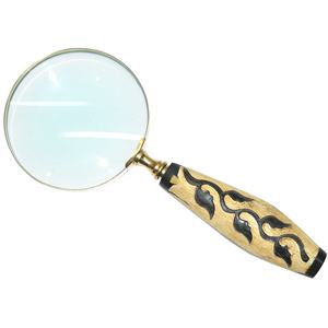 2025 artisanat indien Vintage Design oeil verre bonne qualité laiton matériel LED gros Bronze loupe Antique Look lecture - Product Image 1