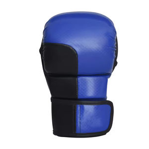 Matte Black MMA Gloves for Boxing Training Gloves OEM MMA Sparring Gloves Fingerless Workout Gym Gloves - Product Image 2