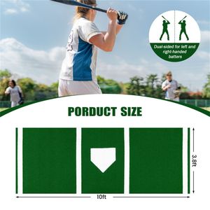 Tappetino da lancio per softball 3x1 metri con erba sintetica, attrezzatura per allenamento indoor e outdoor, verde - Product Image 6