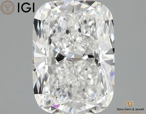 Diamante Cultivado en Laboratorio CVD de 4.01 Quilates, Color D, Claridad VS2, Corte Cojín, con Certificado IGI para Diseño de Joyería - Product Image 1