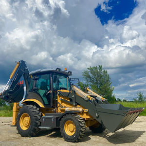 Nuevo fabricante TDER mini cargador frontal 4 ruedas motrices 2.5ton retroexcavadora a la venta - Product Image 1