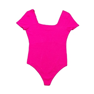 100% algodón Color blanco una pieza de mujer de talla grande Bikini traje de baño diseño personalizado traje de baño informal para mujeres de BD - Product Image 5