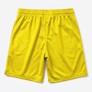 Shorts d'entraînement de football pour hommes, noirs, taille élastique, séchage rapide, logo imprimé par transfert thermique - Product Image 2
