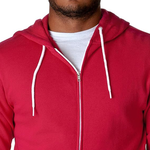 Sudaderas con capucha para hombre al por mayor, sudadera con capucha y cremallera, logotipo personalizado, sudadera de forro polar, cremallera completa, estilo streetwear, sudaderas con capucha de marca privada para hombre - Product Image 4