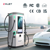 Chargeur rapide DC EV INJET Ampax Pro Nouveau 120-480kW Camion Public Commercial avec Affichage Publicitaire Ethernet