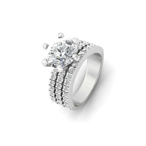 925 Sterling <b>Silver</b> Diamond Tennis Band <b>Eternity</b> <b>Ring</b> for Women Girls Moissanite Gemstone Engagement <b>Ring</b> Wedding Jewelry - Product Image 3