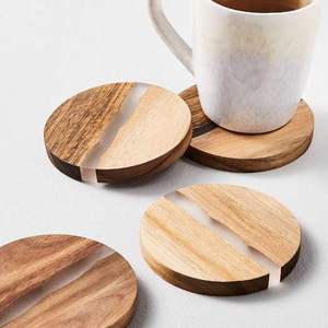 Posavasos de Madera y Resina al por Mayor para Té, Café, Vino y Cerveza, Decoración para Cocina y Mesa - Product Image 1