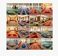 Tapis de prière musulman abstrait sur mesure - Tapis moelleux lavable, résistant aux taches, antibactérien, en nylon 4'x6' pour mosquée et usage domestique