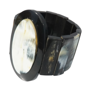 Pulsera de Hueso Natural Hecha a Mano, Brazalete Tribal con Diseño Ovalado, Joyería Étnica, Elegante Accesorio de Regalo para Mujer - Product Image 5