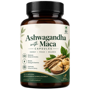 Capsules d'Ashwagandha et de Maca les plus vendues, 60 unités, pour le bien-être quotidien. Ashwagandha pure avec capsules de Maca, favorise l'énergie. - Product Image 2