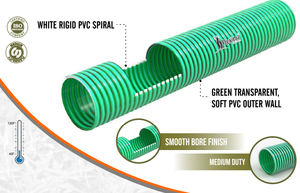 Tube de tuyau d'aspiration en PVC de haute qualité pour pompe à eau 2 pouces 3 pouces 4 pouces 6 pouces Flexible haute pression pour carburant chimique composite - Product Image 2