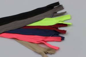 Direct Factory Sale Wholesale 3# Nylon Invisible Hidden <b>Zipper</b> Colorful Fabric Apparel <b>Zippers</b> Stock for Dress Garments - Product Image 3