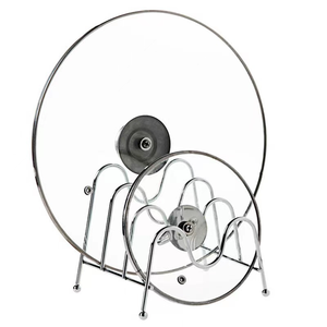 Étagère de rangement murale double niveau en fer robuste pour cuisine, résistante à la rouille, personnalisable OEM - Product Image 2