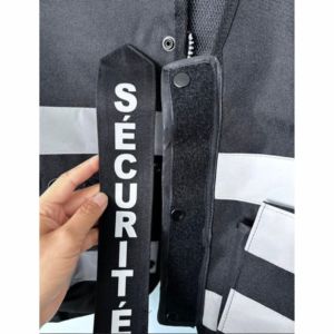 Tactical Security Vest Adjustable Black Reflective Safety Vest Multi Pocket Protective Gear - Product Image 5