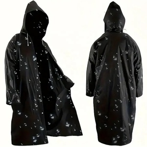 Multicolor Custom Logo Print Eco-friendly Rain Coat Reusable Rain Travel Raincoat Waterproof Rainwear - Product Image 1