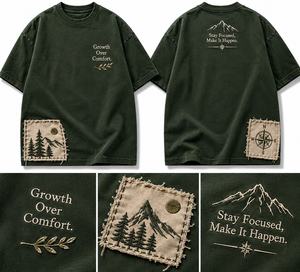 Custom Logo Heavy Weight T <b>shirts</b> Tee <b>Shirt</b> 100% Cotton <b>Men</b> Tshirt 280GSM <b>Thick</b> Cotton Oversized With Embroidery And Patch Work - Product Image 6
