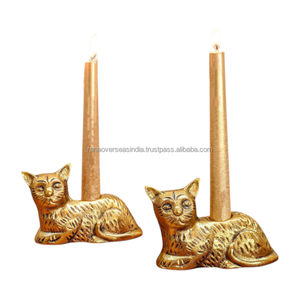 เชิงเทียนอะลูมิเนียมหรูหรา งานแฮนด์เมด ตกแต่งโต๊ะสไตล์โบราณ - Product Image 2